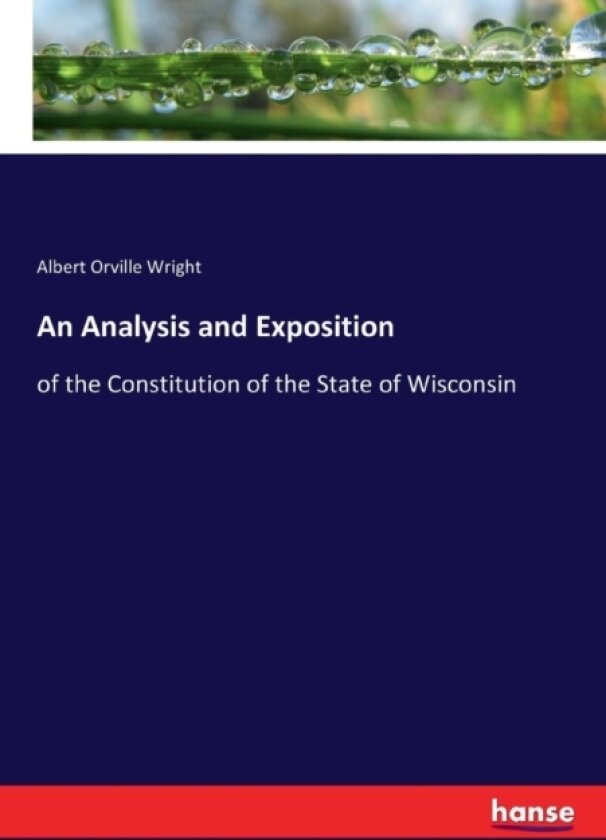 An Analysis and Exposition av Albert Orville Wright (Paperback)