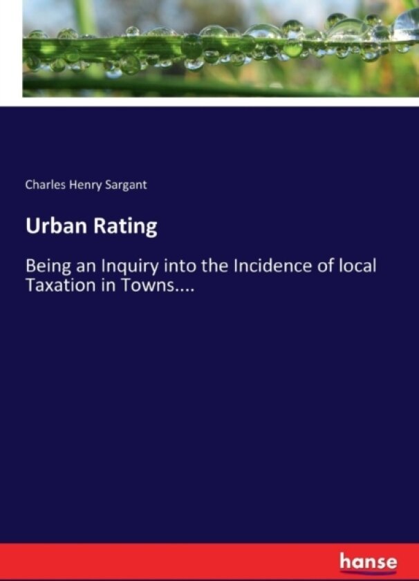 Urban Rating av Charles Henry Sargant (Paperback)