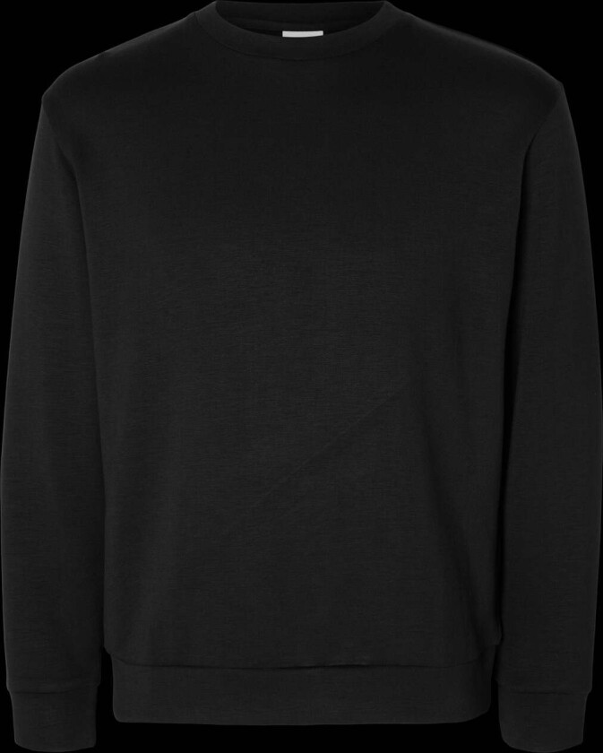 Selected Homme Emanuel Soft Crew Neck Sweat Genser - Black