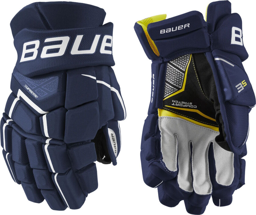 bauer S21 SUPREME 3S GLOVE - INT 21/22, hockeyhanske intermediate NAVY BLUE