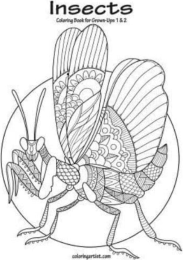 Insects Coloring Book for Grown-Ups 1 & 2 av Nick Snels (Paperback)