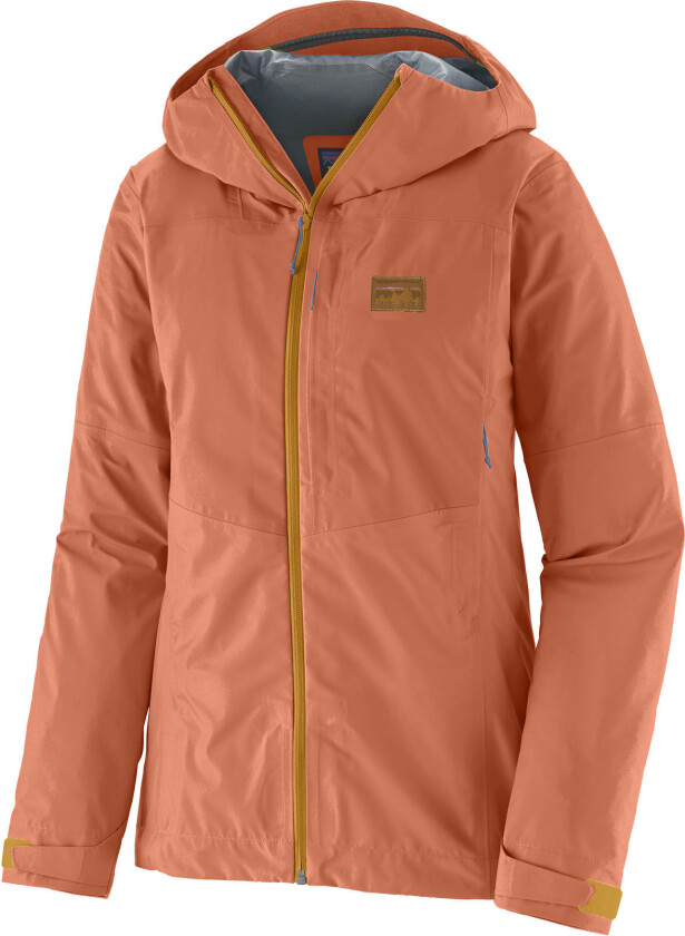 W'S Boulder Fork Rain Jkt Sienna Clay XL, Sienna Clay