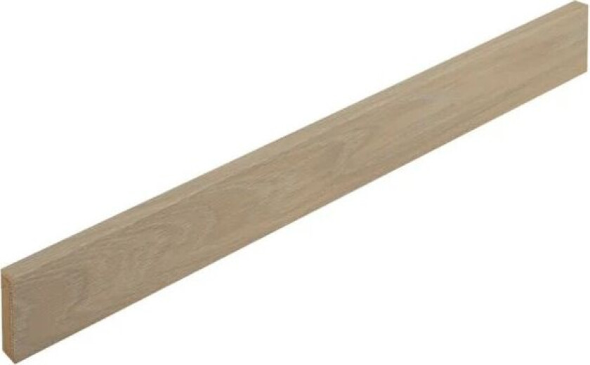 Gulvlist parkett Eik Pale White lakk 14x55x2180mm
