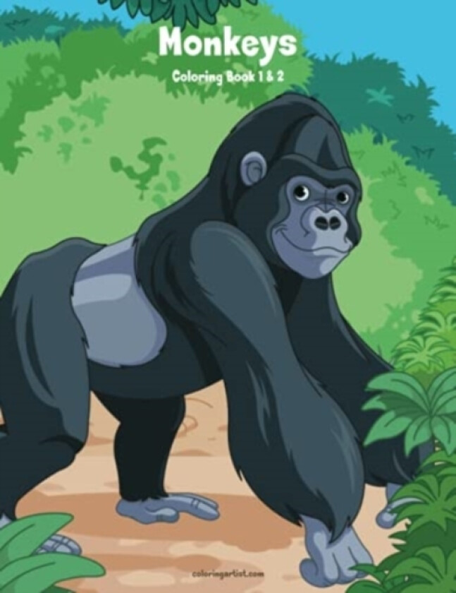 Monkeys Coloring Book 1 & 2 av Nick Snels (Paperback)
