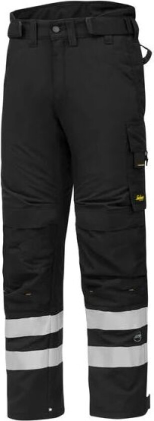 Vinterbukse 6619 sort XL m/refleksbånd Snickers