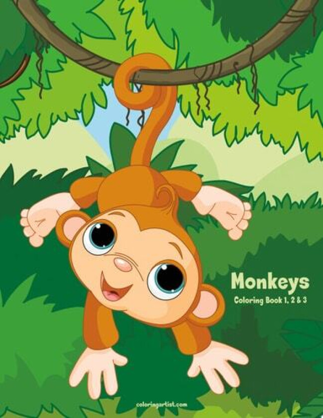 Monkeys Coloring Book 1, 2 & 3 av Nick Snels (Paperback)