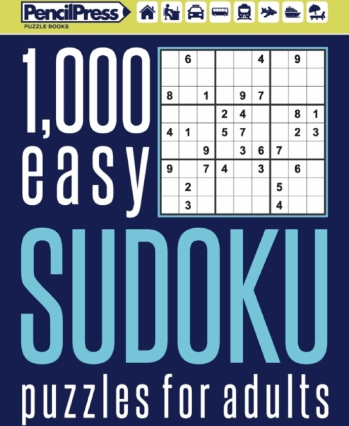 1000 easy Sudoku puzzles book for adults av Adults Activity Books, Pencil Press Puzzle Books (Paperback)