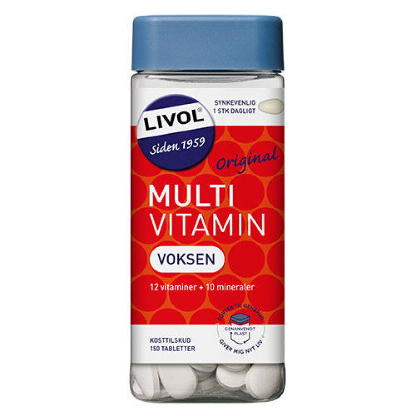 Multivitamin Voksen - 150 Tabletter