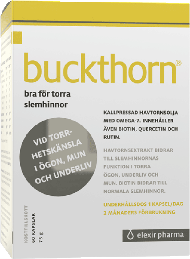 Buckthorn Tindvedekstrakt 60 kapsler