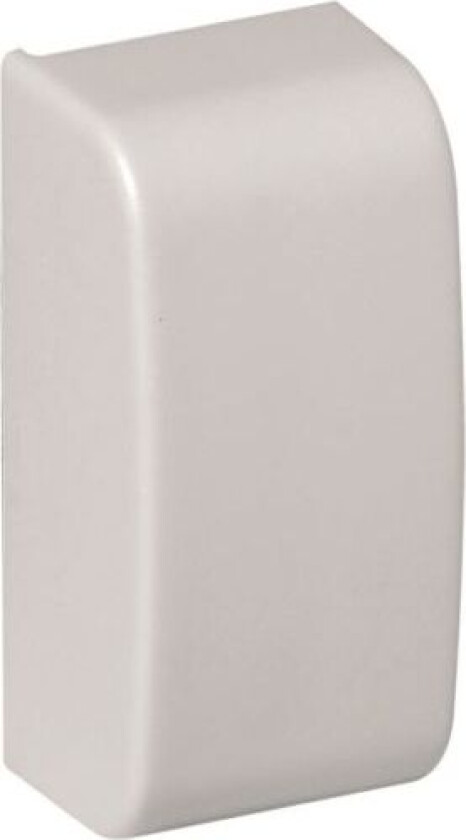 Optiline ISM14404P Endestykke plast, hvit 18 x 35 mm
