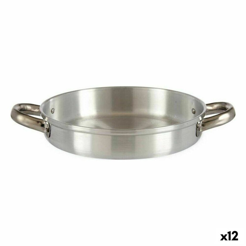 Stekepanne à 22 cm Sølv Aluminium (12 kvantitet)