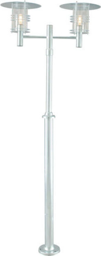 Stolpelampe Stockholm 283 Galv, to lyktehoder - 3183032