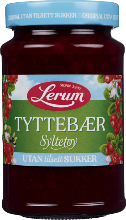 Tyttebærsyltetøy Original u/Sukker 430g
