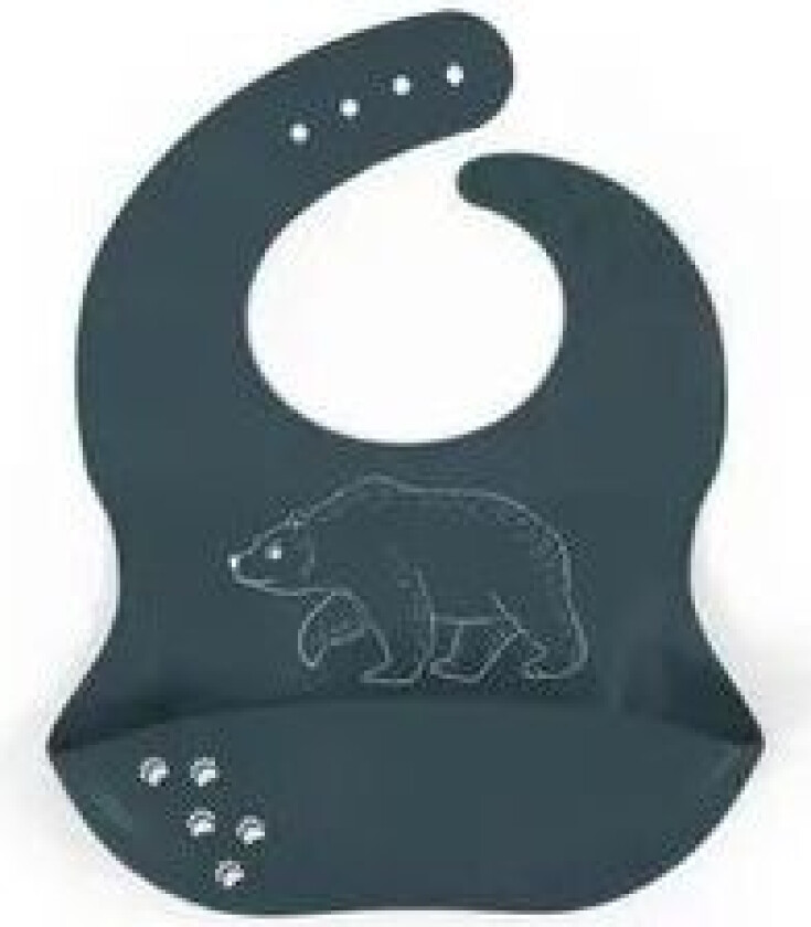 Silicone bib with print - Bear