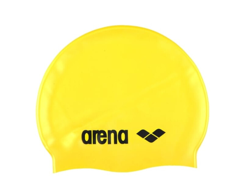 Swimming cap Arena Classic Silicone (female, male; yellow color)