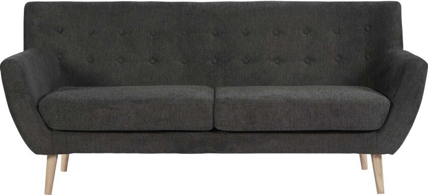 Monte sofa 3 seter mørkegrå.