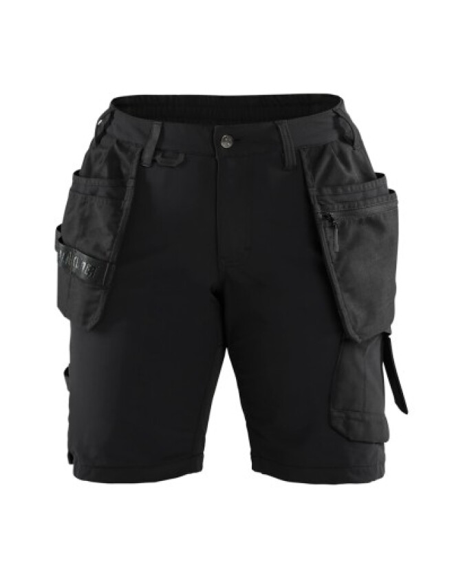 Blåkläder Dameshorts 71831645, stretch, svart/grå, STØRRELSE. 50