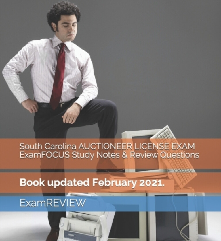 South Carolina AUCTIONEER LICENSE EXAM ExamFOCUS Study Notes & Review Questions av Examreview (Paperback)