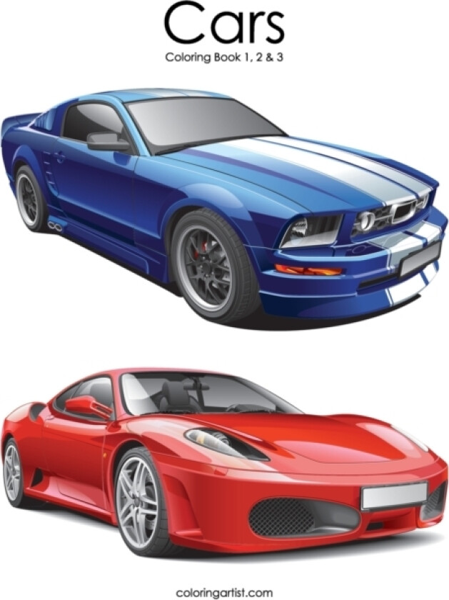 Cars Coloring Book 1, 2 & 3 av Nick Snels (Paperback)