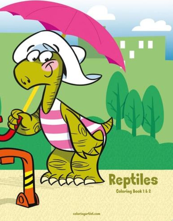 Reptiles Coloring Book 1 & 2 av Nick Snels (Paperback)