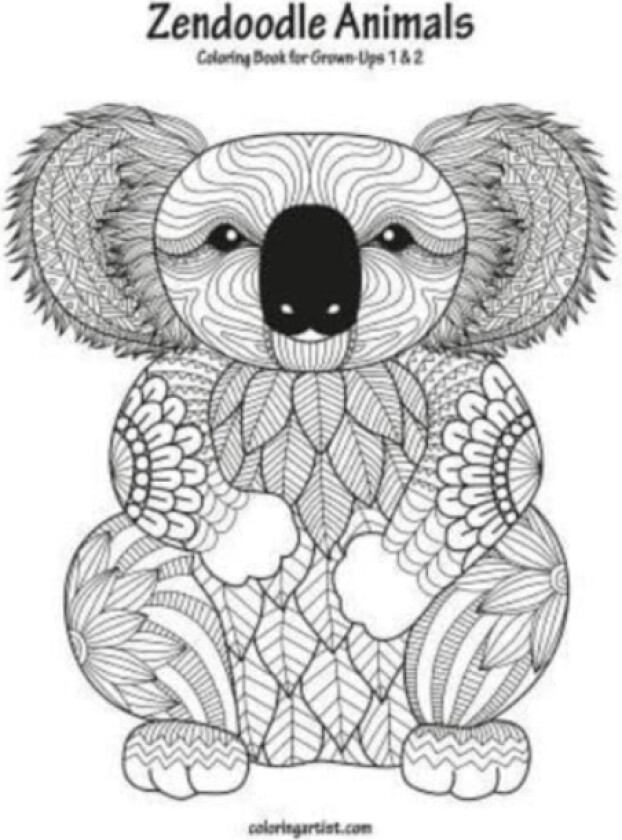 Zendoodle Animals Coloring Book for Grown-Ups 1 & 2 av Nick Snels (Paperback)