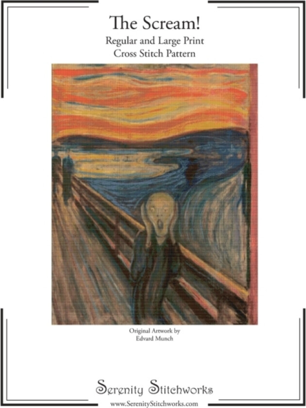 The Scream! Cross Stitch Pattern av Serenity Stitchworks (Paperback)