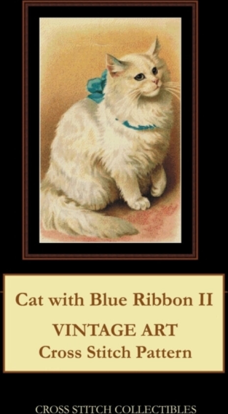 Cat with Blue Ribbon II av Kathleen George, Cross Stitch Collectibles (Paperback)