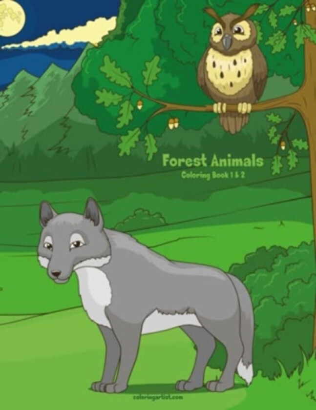 Forest Animals Coloring Book 1 & 2 av Nick Snels (Paperback)