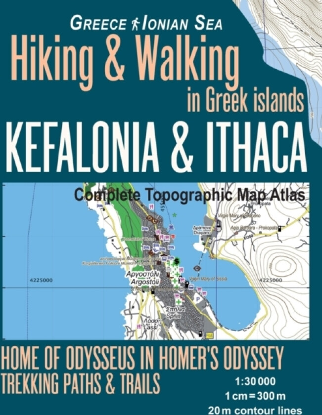 Kefalonia & Ithaca Complete Topographic Map Atlas 1 av Sergio Mazitto (Paperback)