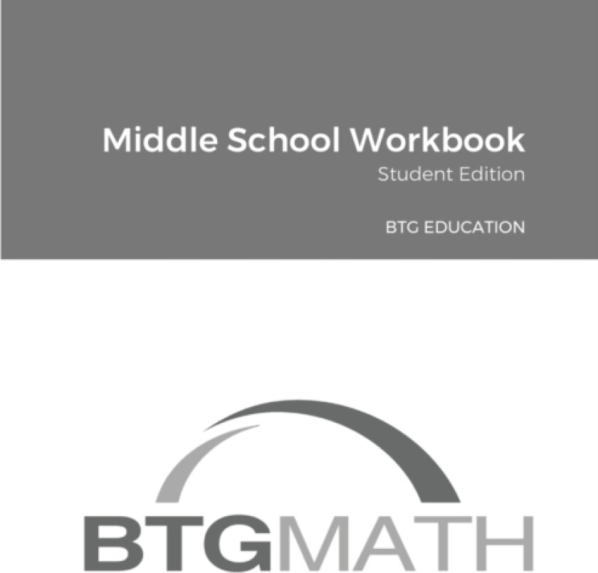BTG Math Middle School Workbook av Btg Education (Paperback)