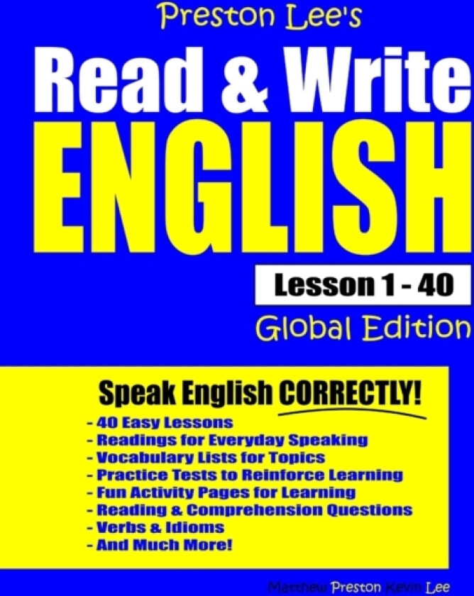 Preston Lee's Read & Write English Lesson 1 - 40 Global Edition av Matthew Preston, Kevin Lee (Paperback)
