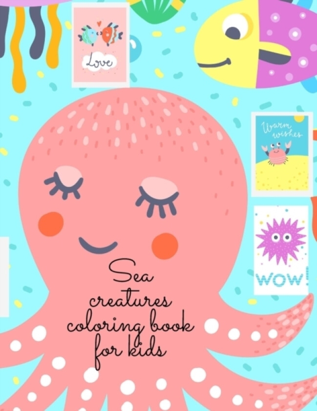 Sea creatures coloring book for kids av Cristie Dozaz (Paperback)