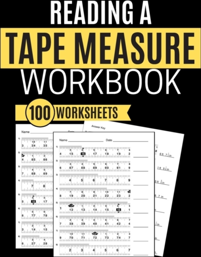 Reading a Tape Measure Workbook 100 Worksheets av Kitty Learning (Paperback)