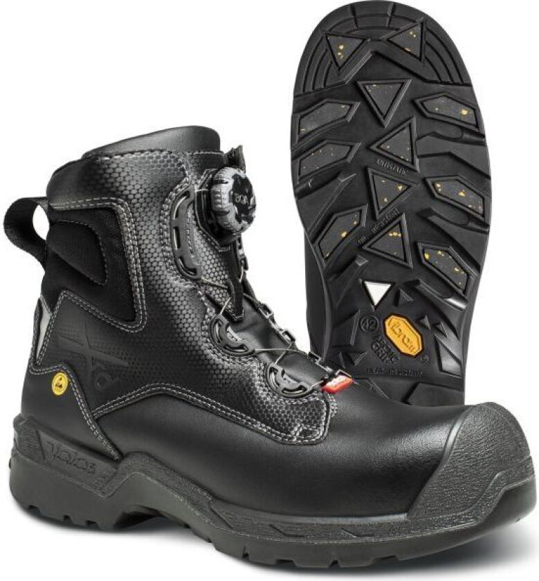 1358 Heavy Duty Vernestøvel S3, BOA, svart Str. 44