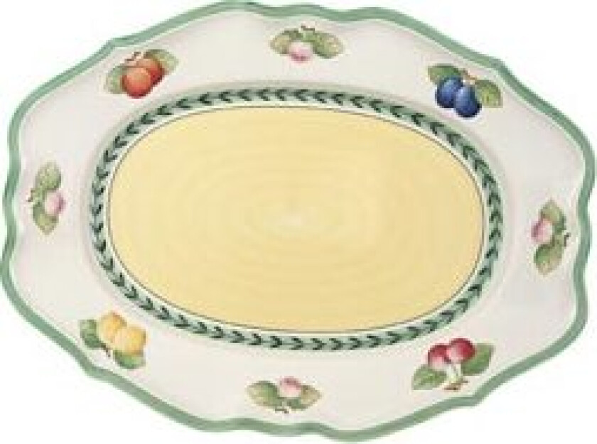 French Garden Fleurence Oval tallerken, 44cm