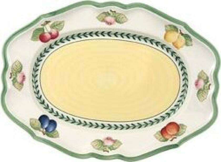 French Garden Fleurence Oval tallerken 37cm.