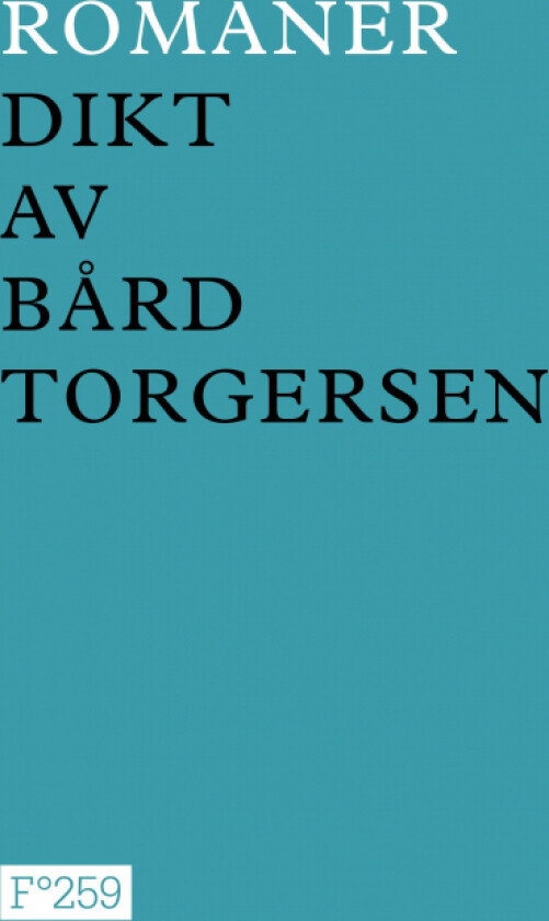 Romaner av Bård Torgersen