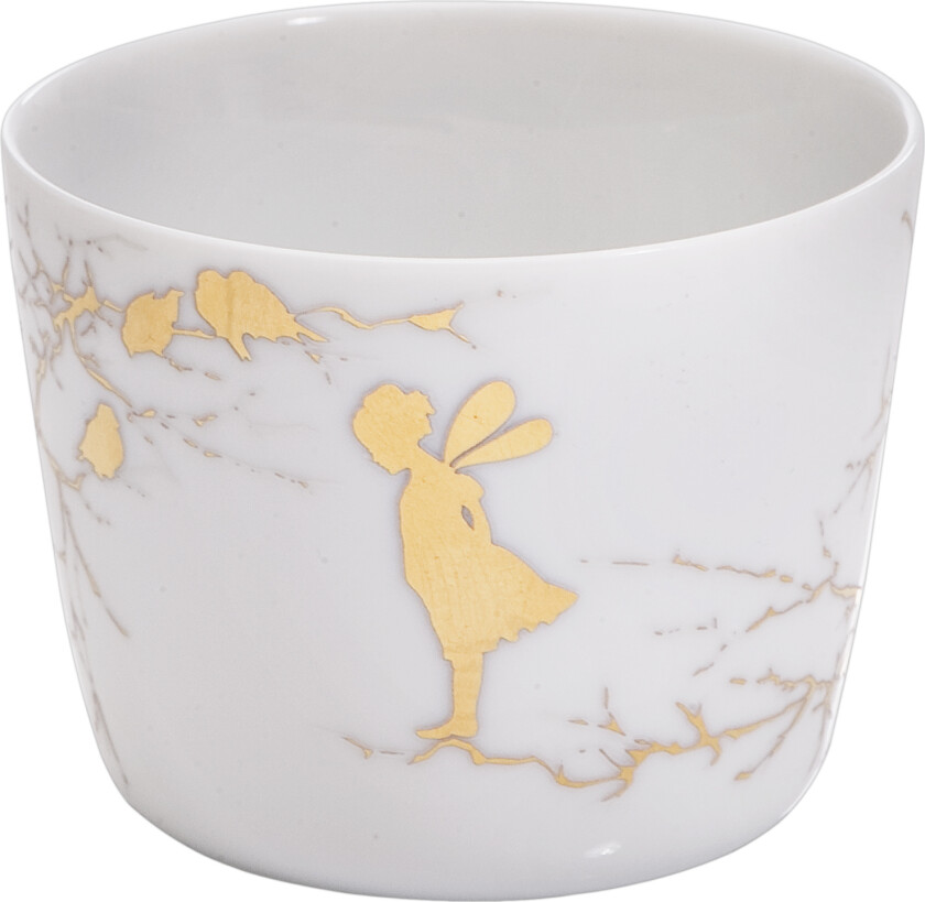 Alv gull liten bolle/lyslykt 9cm