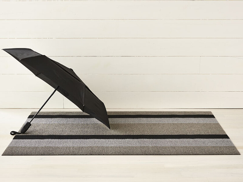 Dørmatte Bold Stripe Silver/Black
