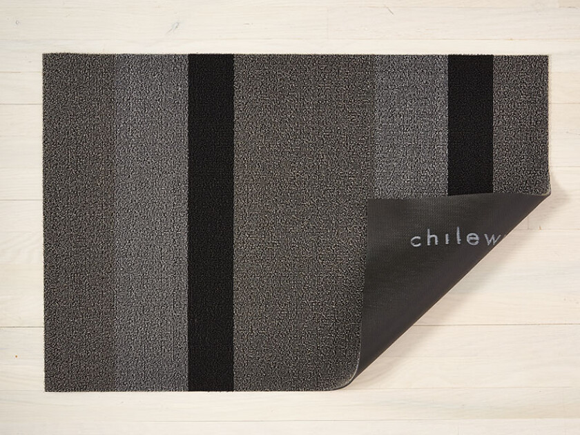 Dørmatte Bold Stripe Silver/Black Stor
