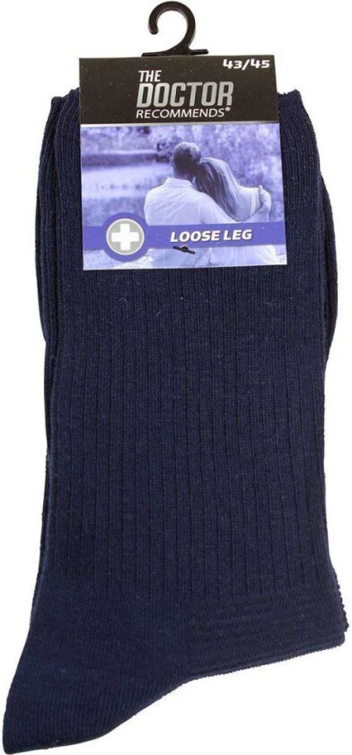 Sokker med ekstra løs strikk med Ull