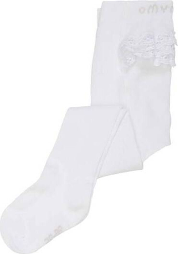 Lace Strømpebukse Til Baby, White