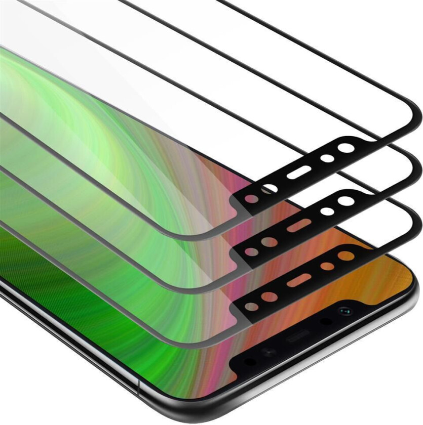 3x Skjermbeskytter Skärmskyddtil til Xiaomi Pocophone F1 Herdet Skjermglass Full Skjerm