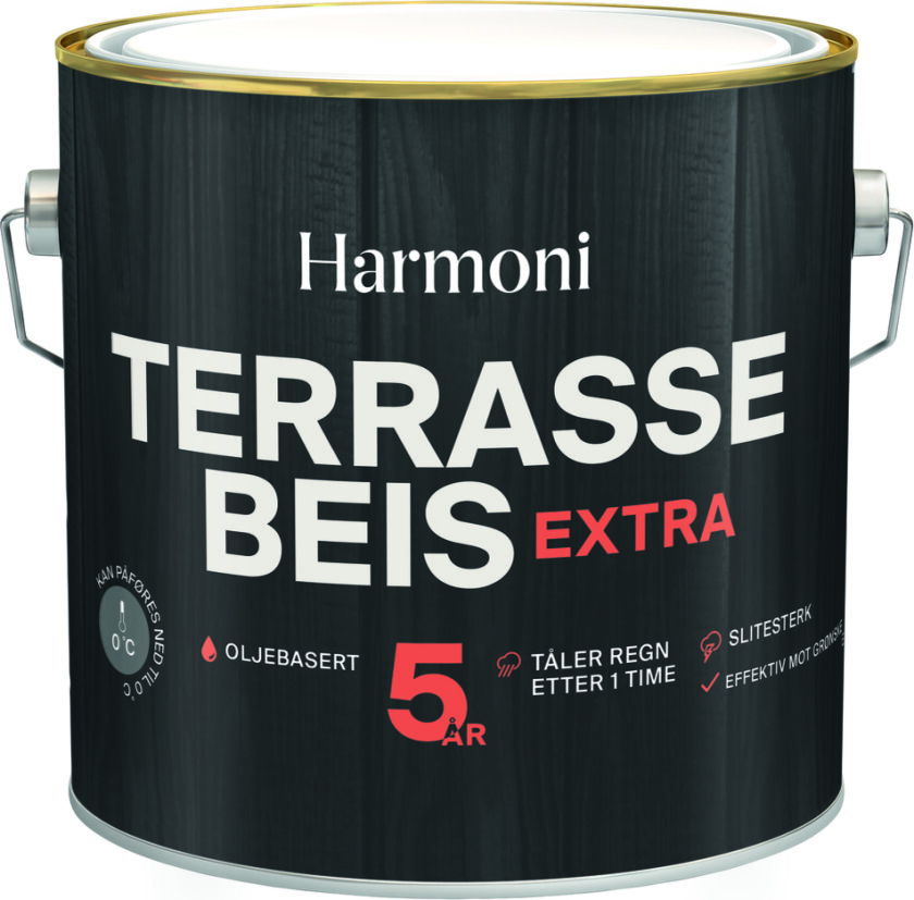 Terrassebeis extra gul base 2,7l
