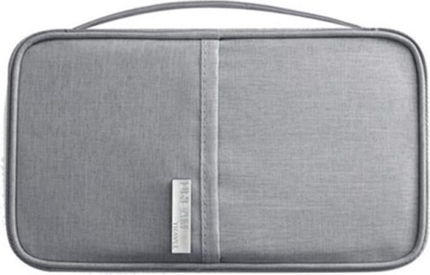 RFID-beskyttelse - Grå Universal Travel Wallet Passport Case