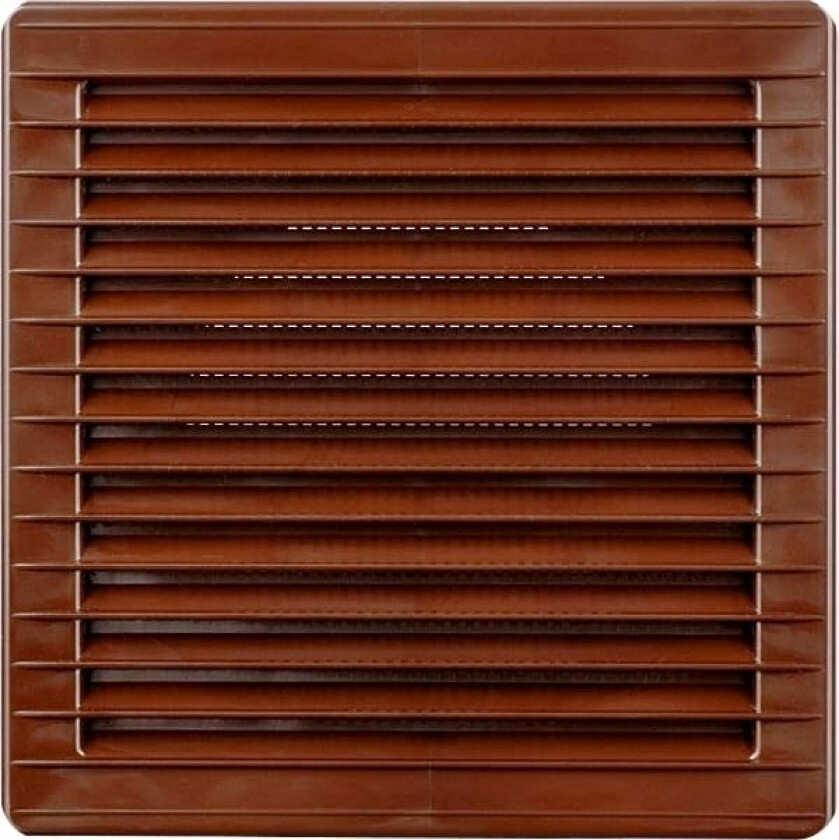 kvadratisk ventilasjonsrist brun 150