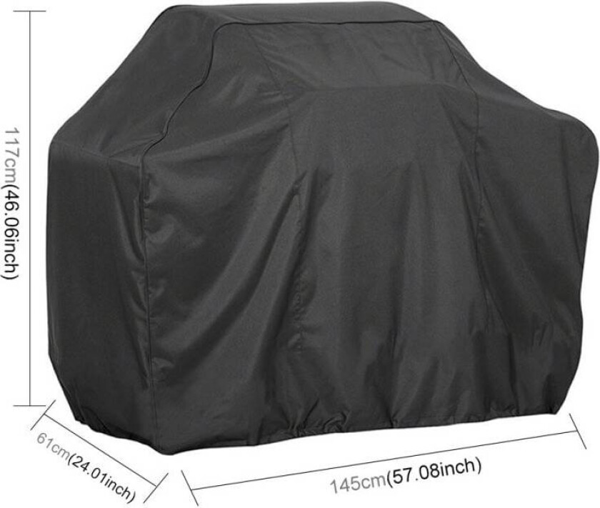 Grilltrekk 145x61x117cm - beskytter mot vær og vind