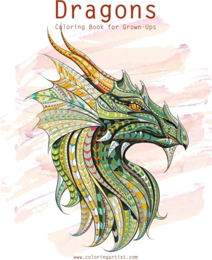 Dragons Coloring Book for Grown-Ups 1 & 2 av Nick Snels (Paperback)