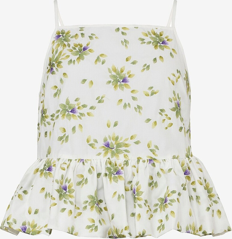 Topp Cotton Taffeta - Hvit