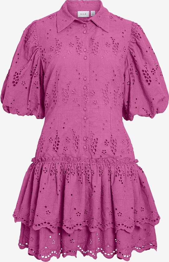 Kjole viSmilla 2/4 Short Dress - Rosa